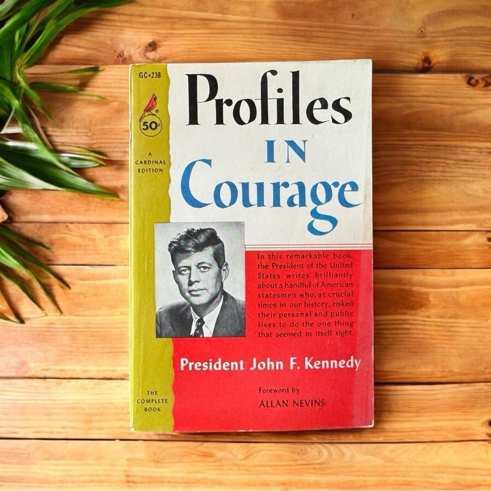 Vintage 1963 Profiles in Courage by John F. Kennedy | 24th Printing | Cardinal